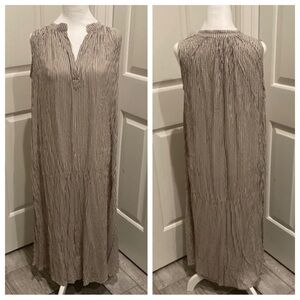 Eberjey V-Neck Striped Sleeveless Dress 16530